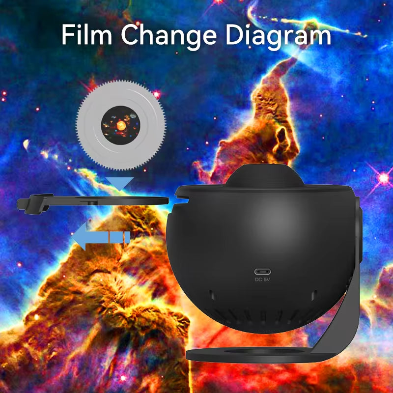 Transform Your Bedroom into a Starry Paradise with Our Galaxy Projector! ✨🌌 #RomanticNights #HomeDecor