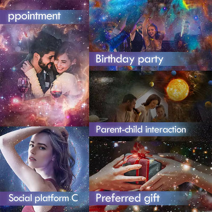Transform Your Bedroom into a Starry Paradise with Our Galaxy Projector! ✨🌌 #RomanticNights #HomeDecor